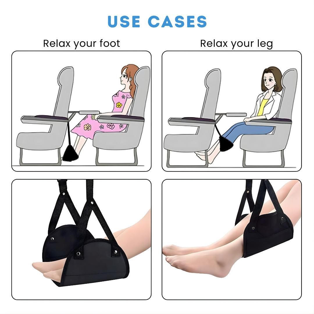 2× Travel Foot Rest Hammock