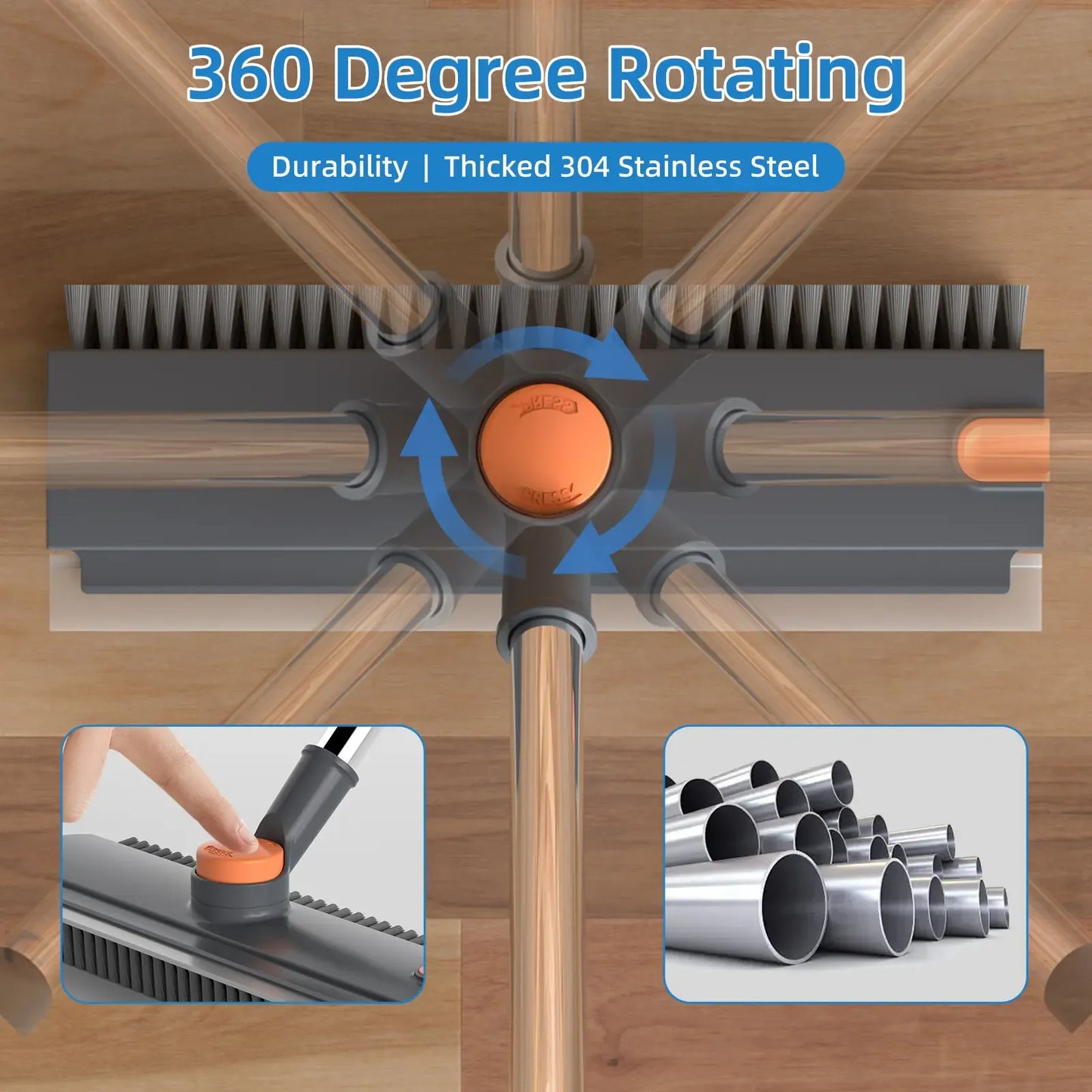🧼 Heavy-Duty Floor Scrub Brush – Powerful Deep Cleaning for Stubborn Dirt, Tile & Grout